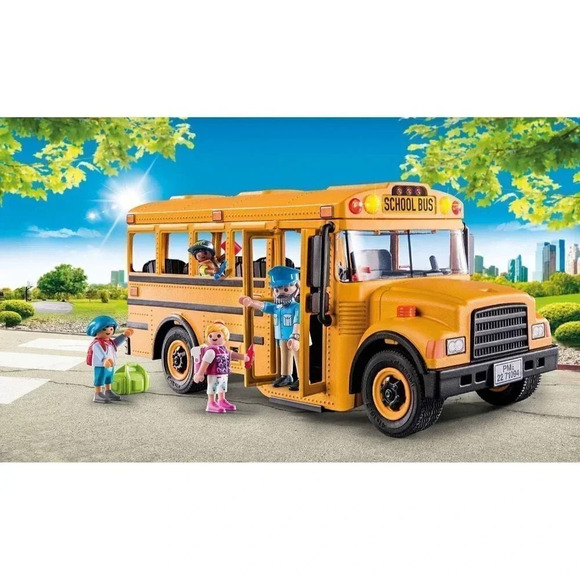 Orange Kids Toy Playmobil  School Bus - Picture 2 of 11